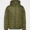 Only & Sons ONSPAUL QUILTED HOOD JACKET - Veste Mi-saison - Olive Night