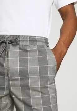 Only & Sons ONSLINUS CHECK - Short - Medium Grey Melange -Only & Sons Soldes Boutique fe3724e600ee487b90711123bf960946