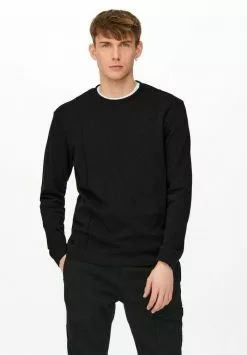 Only & Sons T-shirt à Manches Longues - Black